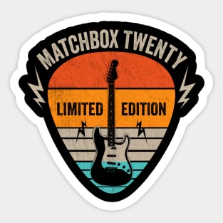 Vintage Matchbox Name Guitar Pick Limited Edition Birthday Sticker
